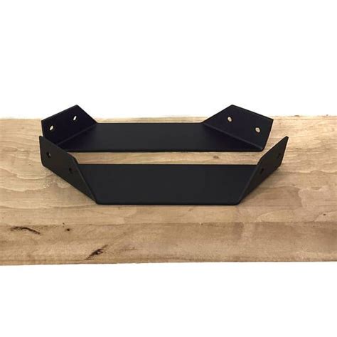 two bent metal industrial angle shelf brackets|FREE SHIPPING .